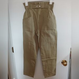 Elodie Womens Pants in Light Olive Green